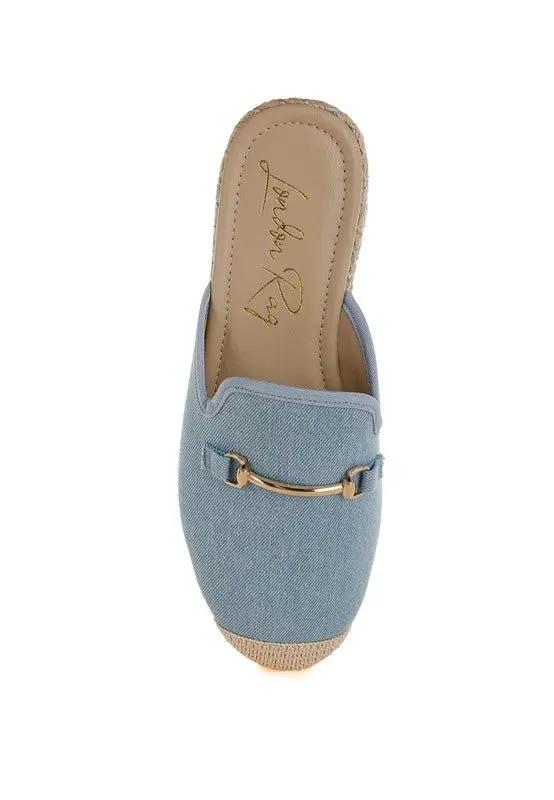 Midori Denim Slip-On Mules for Casual Summer Style - Love Salve